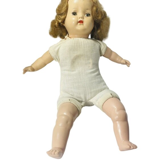 Sleepy Eyes Cloth Body Squeaker With Clothing VINTAGE 14” COLLECTIBLE BABY DOLL - Picture 7 of 12